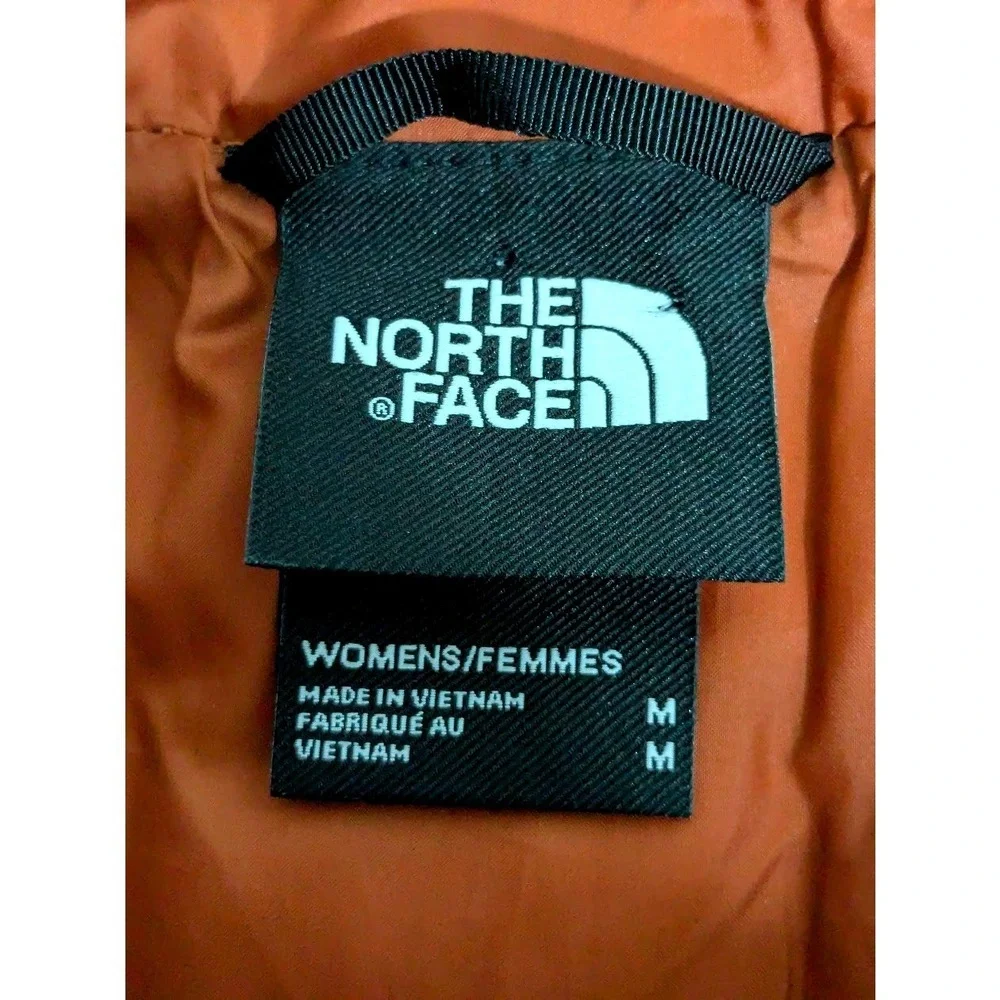 The North Face Thermoball Eco Vest Womens M Rust Orange Quilted Puffer Zip - Picture 6 of 10